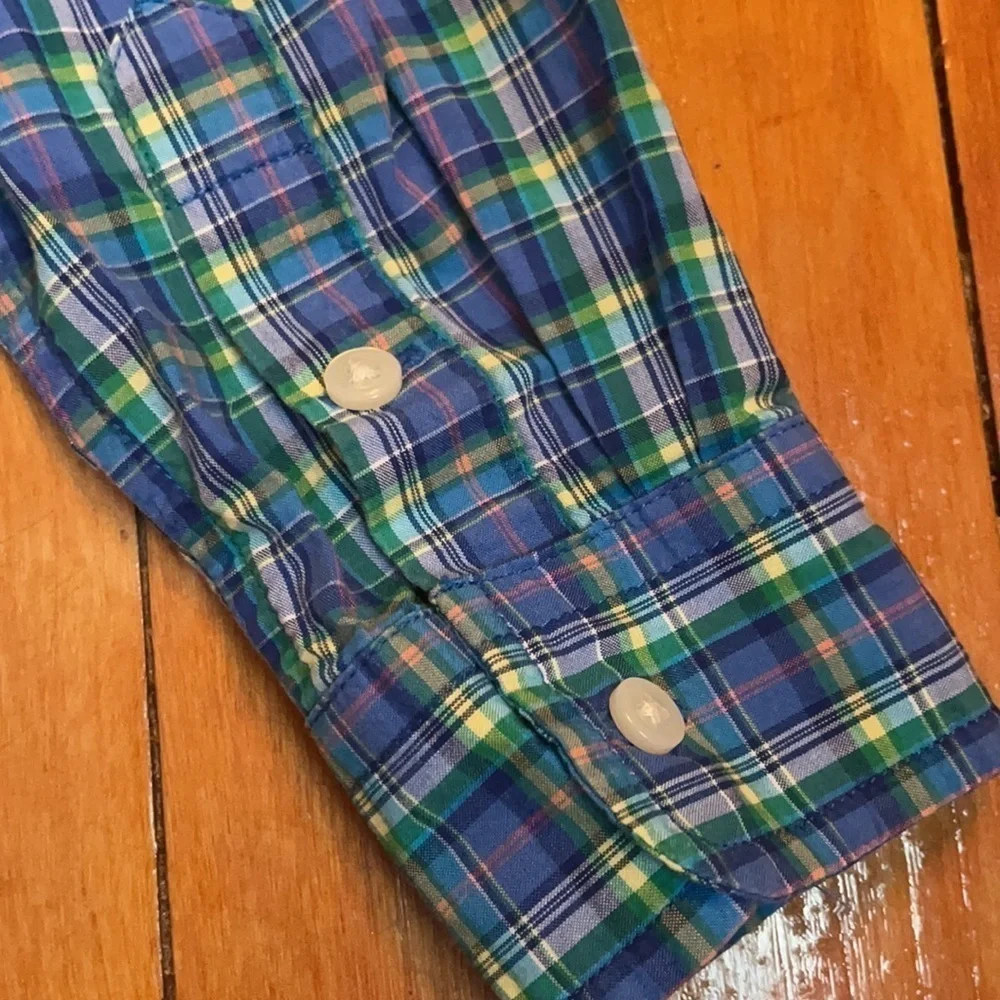 🤗EUC RALPH LAUREN PLAID COTTON for boy size 3/3T